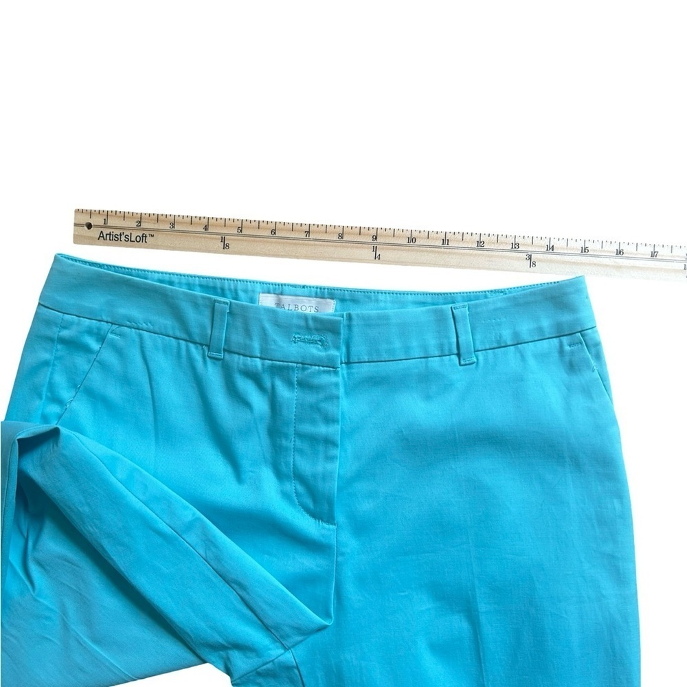 Talbots Cropped Pants Teal Size 8p - Picture 8 of 8